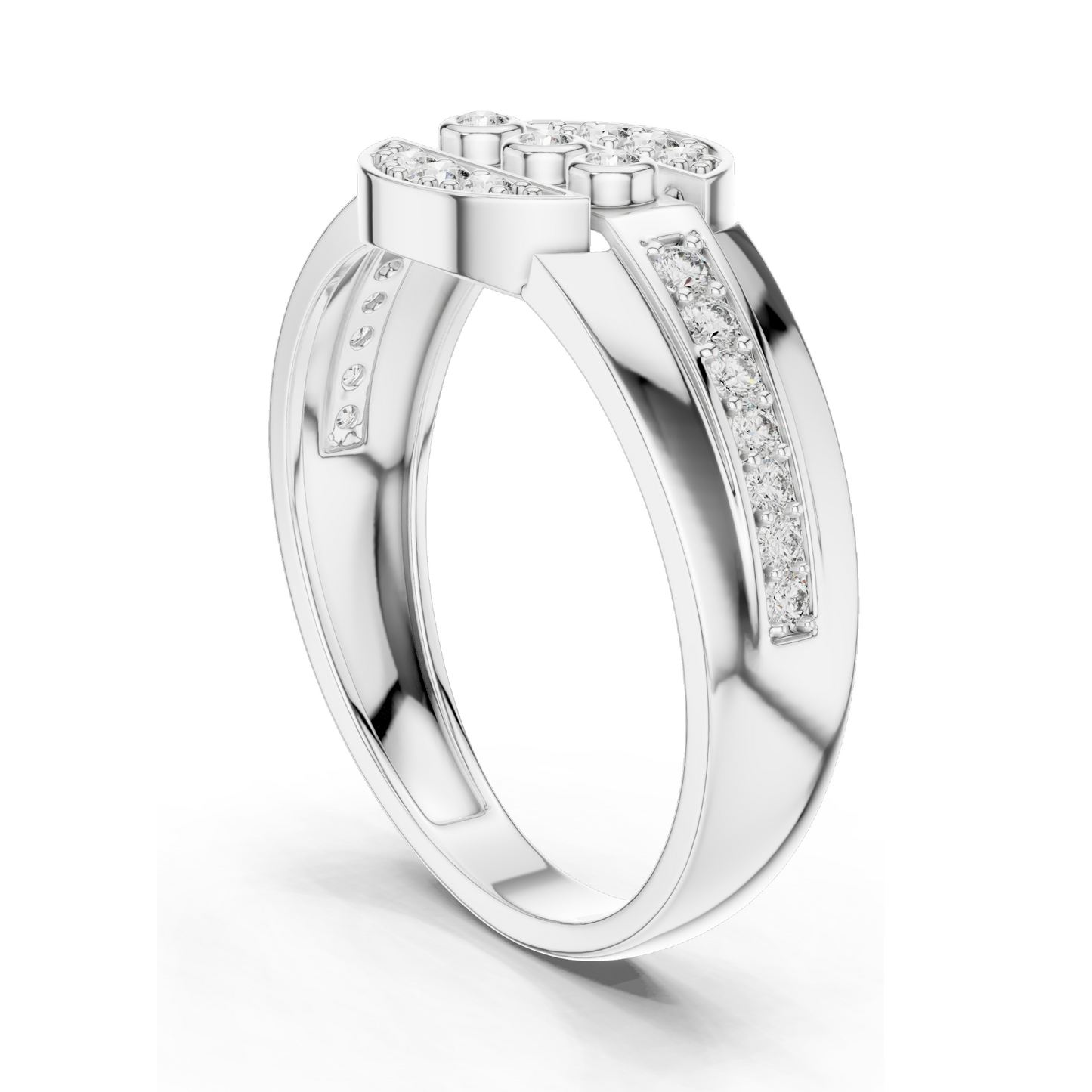 Lab Grown Diamond Three-Stone Ladies Ring | VVS-VS Clarity, 0.322 CT | Available in 18kt, 14kt, 10kt Gold & 925 Silver | Rose, Yellow, White Gold & Moissanite Options