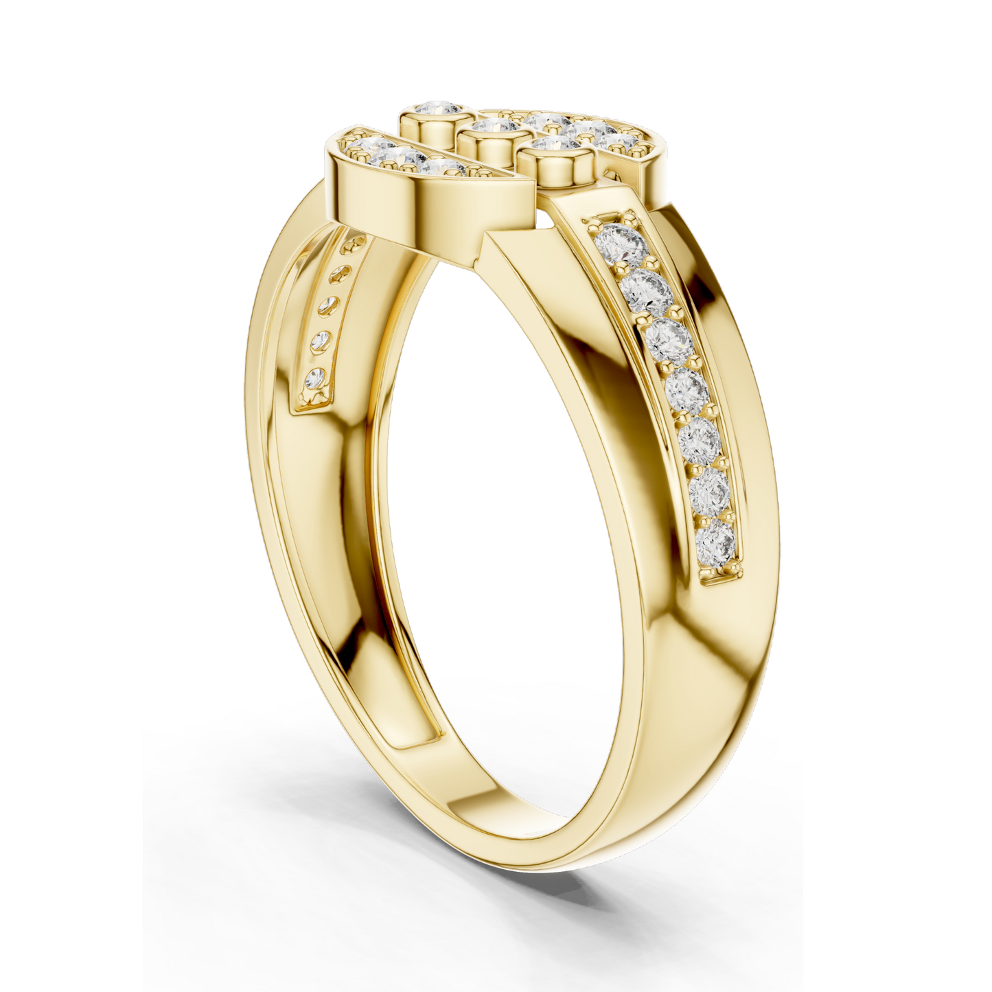 Lab Grown Diamond Three-Stone Ladies Ring | VVS-VS Clarity, 0.322 CT | Available in 18kt, 14kt, 10kt Gold & 925 Silver | Rose, Yellow, White Gold & Moissanite Options