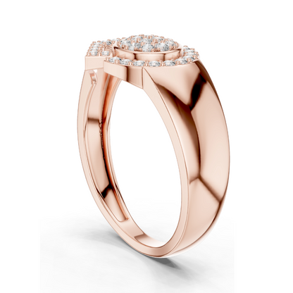 0.336 CT Lab-Grown Diamond Ladies Ring | VVS-VS EF Clarity | 18KT, 14KT, 10KT Gold & 925 Silver | Rose, Yellow, White Gold & Moissanite Options
