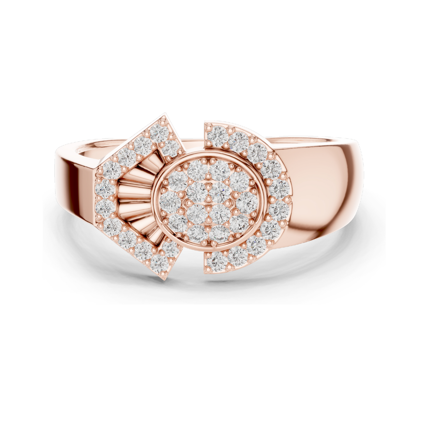 0.336 CT Lab-Grown Diamond Ladies Ring | VVS-VS EF Clarity | 18KT, 14KT, 10KT Gold & 925 Silver | Rose, Yellow, White Gold & Moissanite Options