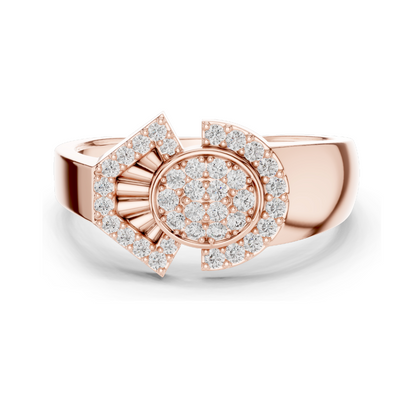 0.336 CT Lab-Grown Diamond Ladies Ring | VVS-VS EF Clarity | 18KT, 14KT, 10KT Gold & 925 Silver | Rose, Yellow, White Gold & Moissanite Options