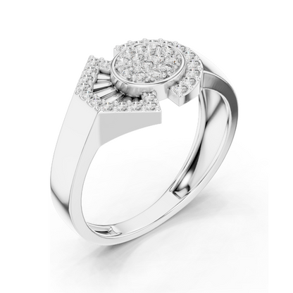 0.336 CT Lab-Grown Diamond Ladies Ring | VVS-VS EF Clarity | 18KT, 14KT, 10KT Gold & 925 Silver | Rose, Yellow, White Gold & Moissanite Options