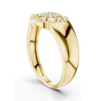 0.336 CT Lab-Grown Diamond Ladies Ring | VVS-VS EF Clarity | 18KT, 14KT, 10KT Gold & 925 Silver | Rose, Yellow, White Gold & Moissanite Options