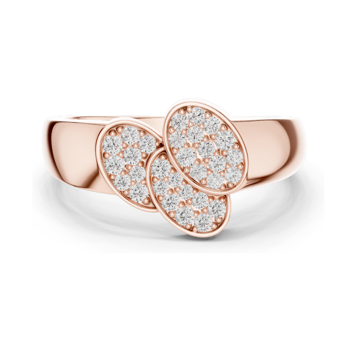 Elegant Lab Diamond Three-Stone Ring for Women | 0.341 CT VVS-VS EF Lab Diamonds | 18KT, 14KT, 10KT Gold & 925 Silver | Available in Rose, Yellow, White Gold & Moissanite