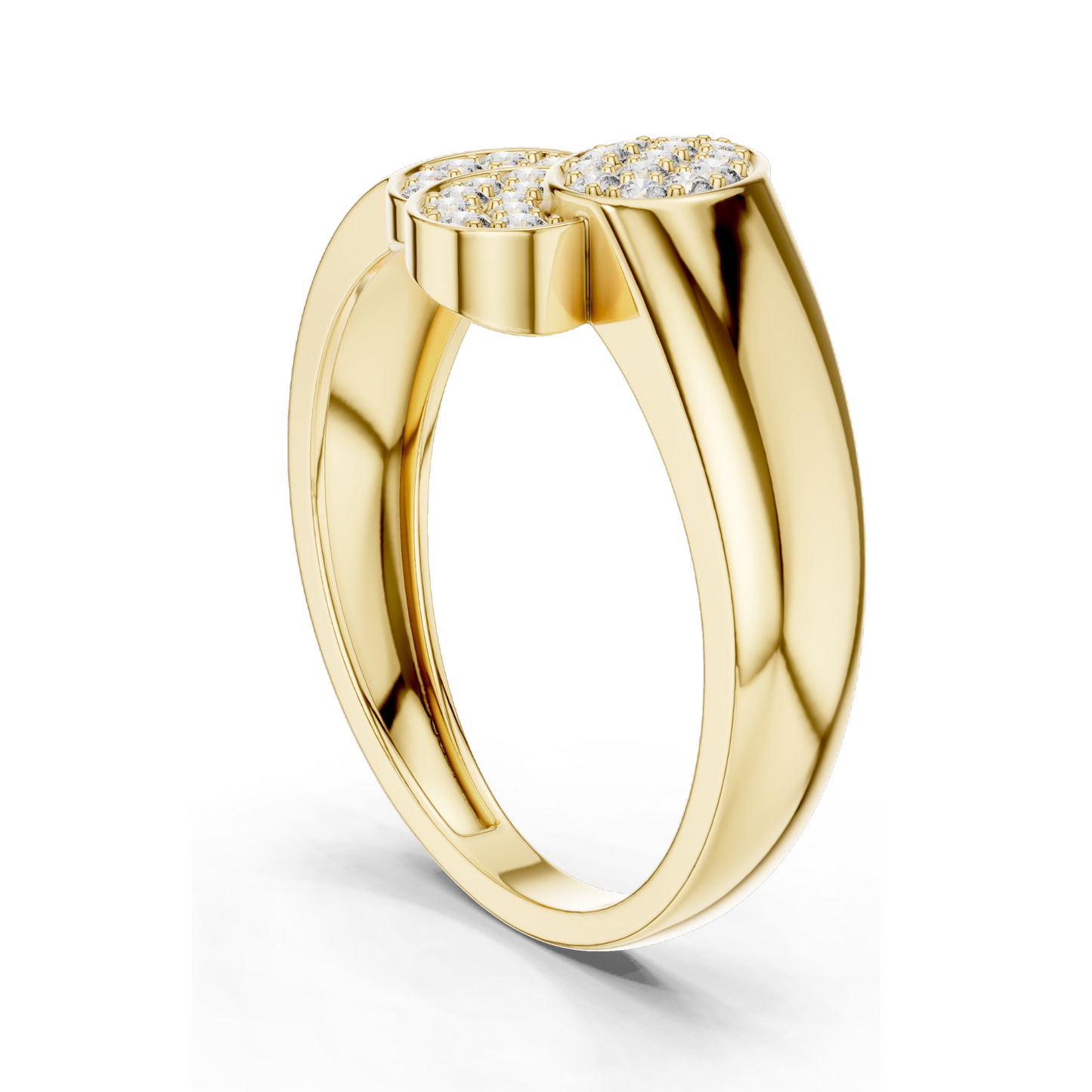 Elegant Lab Diamond Three-Stone Ring for Women | 0.341 CT VVS-VS EF Lab Diamonds | 18KT, 14KT, 10KT Gold & 925 Silver | Available in Rose, Yellow, White Gold & Moissanite