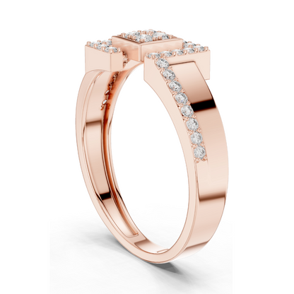 Lab Diamond Ladies Ring | VVS-VS Clarity, 0.33 CT | 18KT, 14KT, 10KT Gold & 925 Silver | Rose, Yellow, White Gold & Moissanite Options