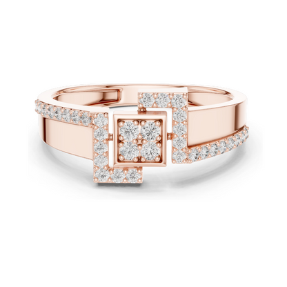 Lab Diamond Ladies Ring | VVS-VS Clarity, 0.33 CT | 18KT, 14KT, 10KT Gold & 925 Silver | Rose, Yellow, White Gold & Moissanite Options