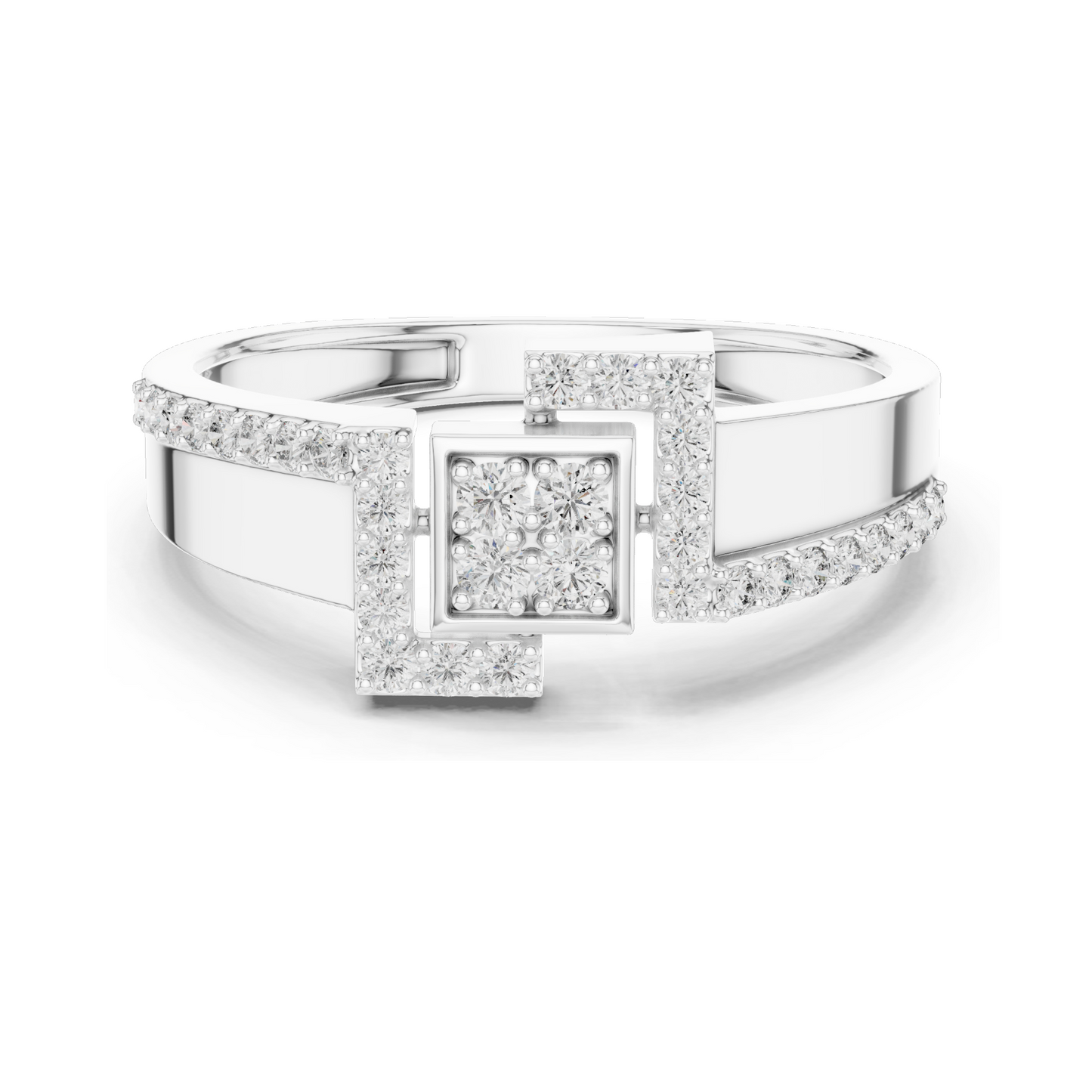 Lab Diamond Ladies Ring | VVS-VS Clarity, 0.33 CT | 18KT, 14KT, 10KT Gold & 925 Silver | Rose, Yellow, White Gold & Moissanite Options