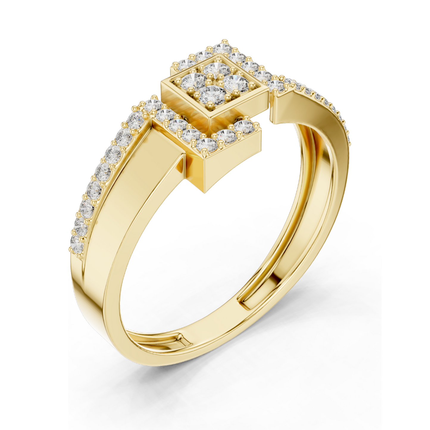 Lab Diamond Ladies Ring | VVS-VS Clarity, 0.33 CT | 18KT, 14KT, 10KT Gold & 925 Silver | Rose, Yellow, White Gold & Moissanite Options