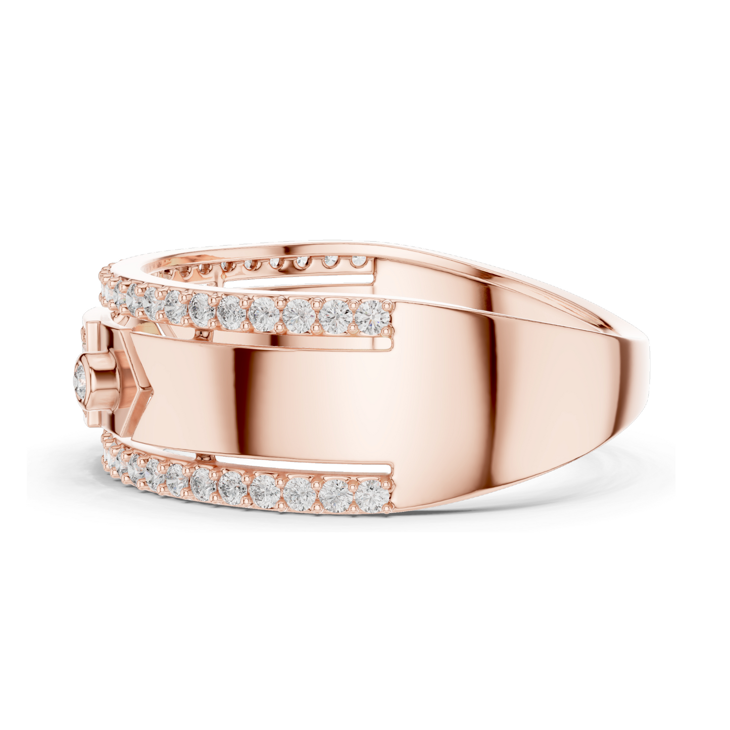 Stunning 0.48 CT Lab-Grown Diamond Ladies Ring – VVS-VS EF Clarity | 18KT, 14KT, 10KT Gold & 925 Silver | Rose, Yellow, White Gold & Moissanite Options