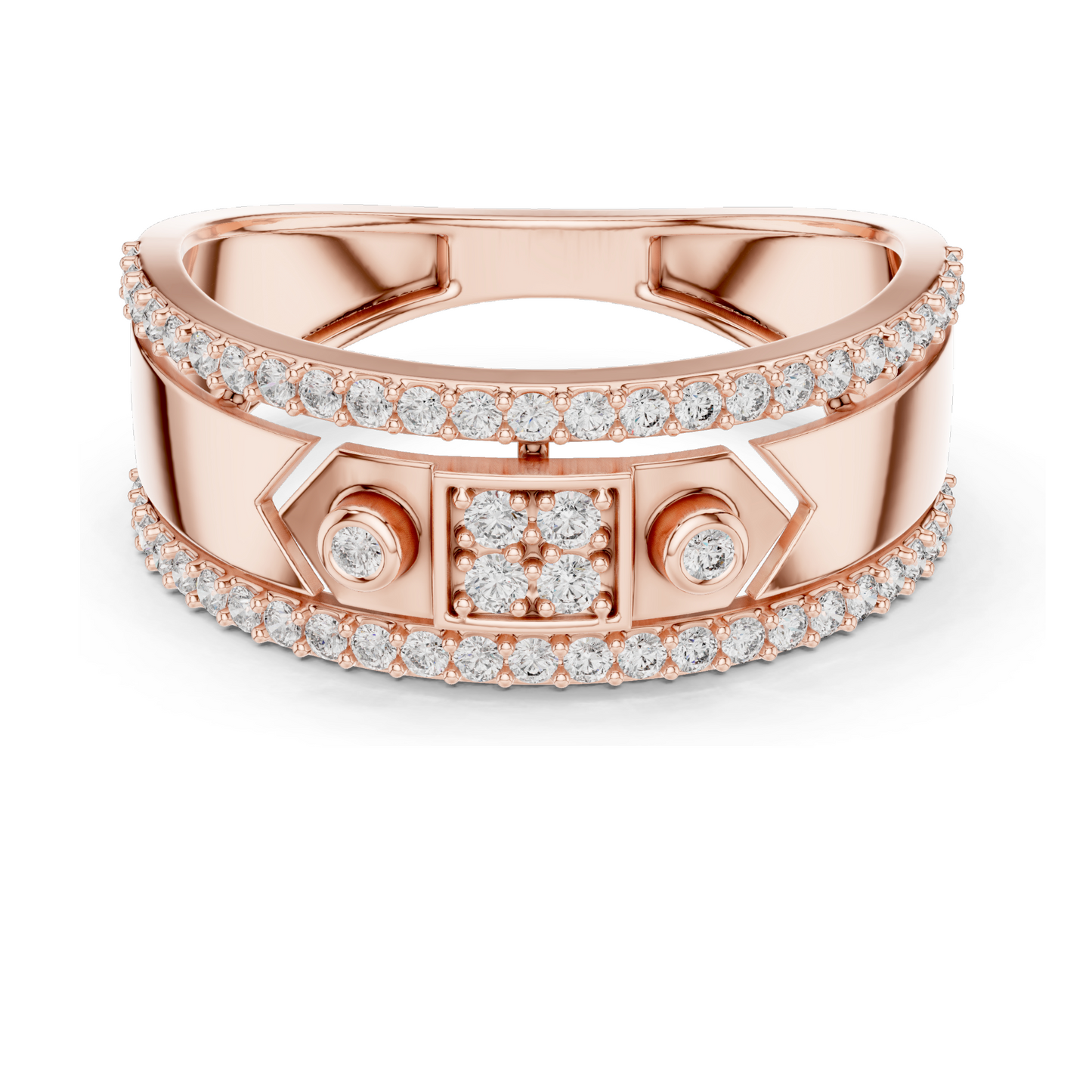 Stunning 0.48 CT Lab-Grown Diamond Ladies Ring – VVS-VS EF Clarity | 18KT, 14KT, 10KT Gold & 925 Silver | Rose, Yellow, White Gold & Moissanite Options