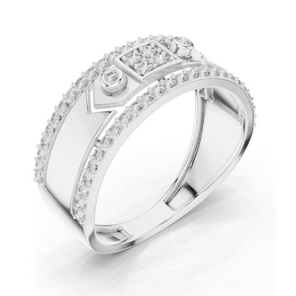 Stunning 0.48 CT Lab-Grown Diamond Ladies Ring – VVS-VS EF Clarity | 18KT, 14KT, 10KT Gold & 925 Silver | Rose, Yellow, White Gold & Moissanite Options