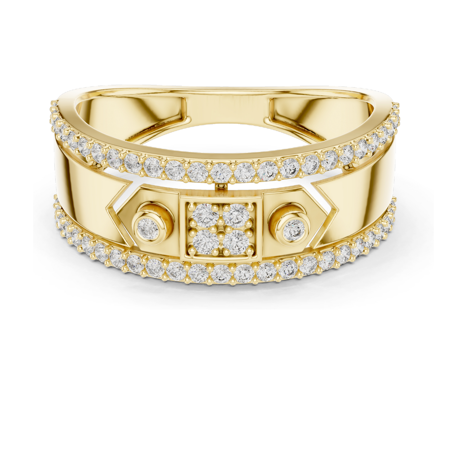 Stunning 0.48 CT Lab-Grown Diamond Ladies Ring – VVS-VS EF Clarity | 18KT, 14KT, 10KT Gold & 925 Silver | Rose, Yellow, White Gold & Moissanite Options