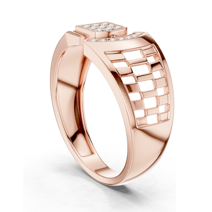 0.167 CT Lab Diamond Designer Ladies Ring | VVS-VS EF Clarity | Available in 18KT, 14KT, 10KT Gold & 925 Silver | Moissanite Option