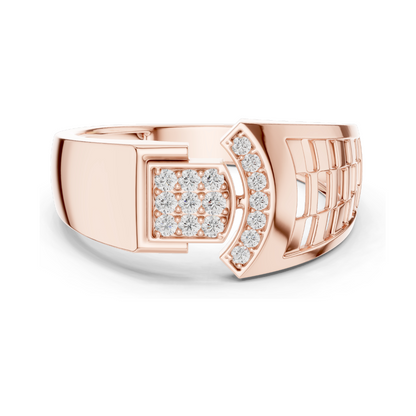 0.167 CT Lab Diamond Designer Ladies Ring | VVS-VS EF Clarity | Available in 18KT, 14KT, 10KT Gold & 925 Silver | Moissanite Option