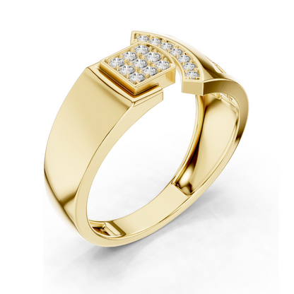 0.167 CT Lab Diamond Designer Ladies Ring | VVS-VS EF Clarity | Available in 18KT, 14KT, 10KT Gold & 925 Silver | Moissanite Option
