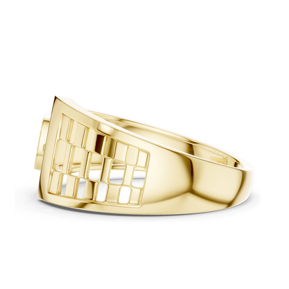 0.167 CT Lab Diamond Designer Ladies Ring | VVS-VS EF Clarity | Available in 18KT, 14KT, 10KT Gold & 925 Silver | Moissanite Option