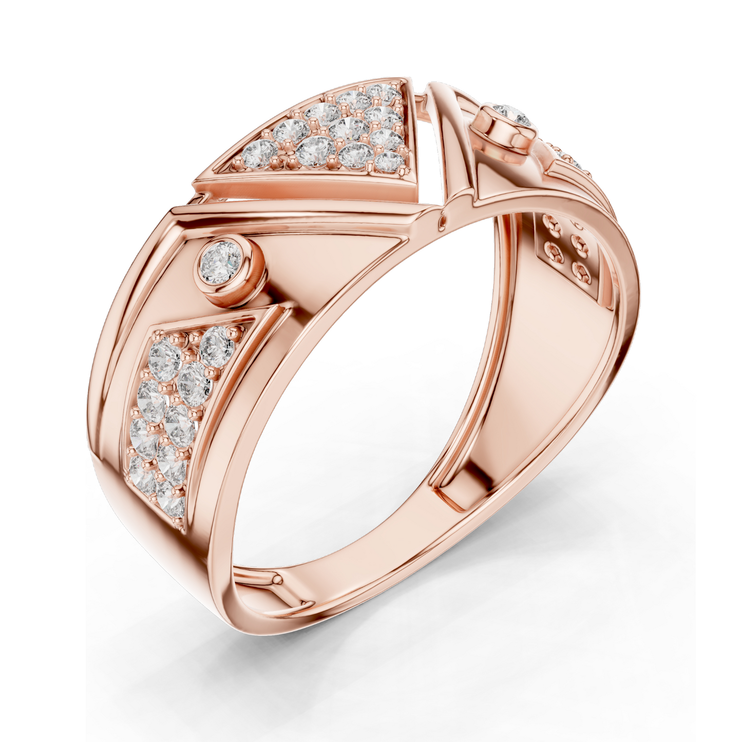 Diamond Ring for Women | VVS-VS EF Clarity | 18KT, 14KT, 10KT Gold & 925 Silver | Rose, Yellow, White Gold & Moissanite Options | 0.401 CT Lab Diamond