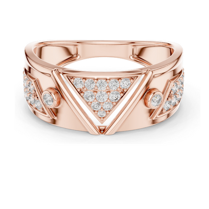 Diamond Ring for Women | VVS-VS EF Clarity | 18KT, 14KT, 10KT Gold & 925 Silver | Rose, Yellow, White Gold & Moissanite Options | 0.401 CT Lab Diamond