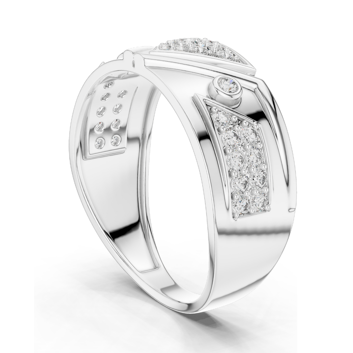 Diamond Ring for Women | VVS-VS EF Clarity | 18KT, 14KT, 10KT Gold & 925 Silver | Rose, Yellow, White Gold & Moissanite Options | 0.401 CT Lab Diamond