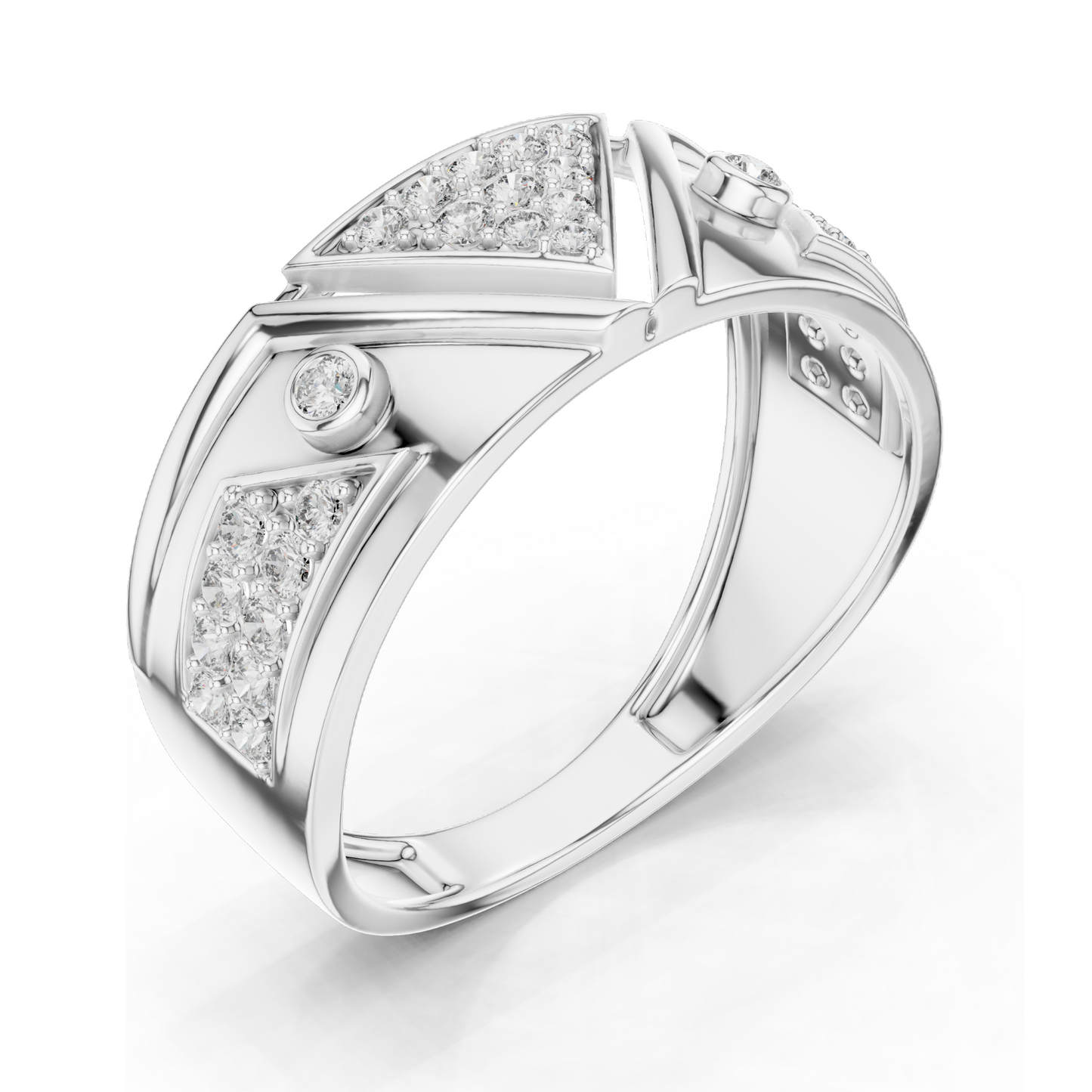 Diamond Ring for Women | VVS-VS EF Clarity | 18KT, 14KT, 10KT Gold & 925 Silver | Rose, Yellow, White Gold & Moissanite Options | 0.401 CT Lab Diamond