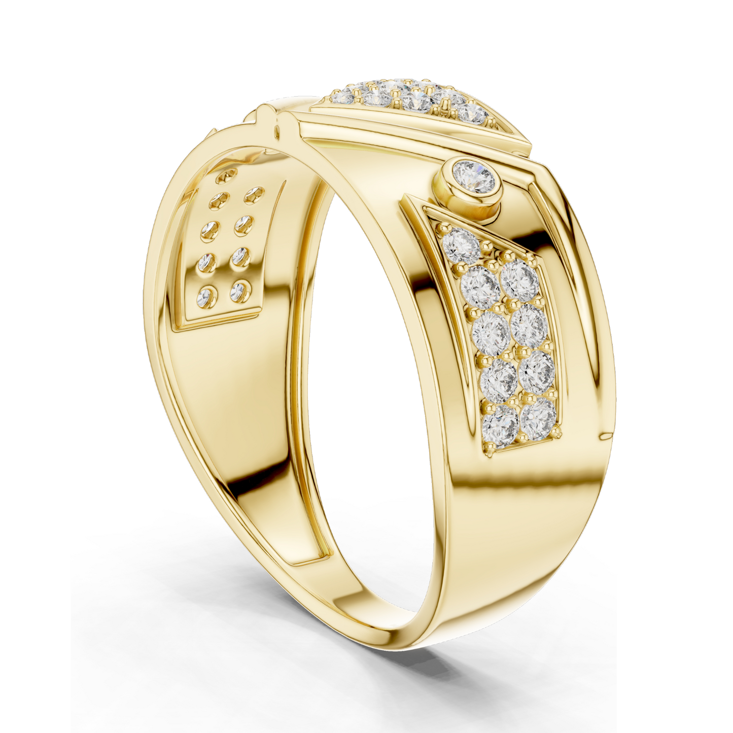 Diamond Ring for Women | VVS-VS EF Clarity | 18KT, 14KT, 10KT Gold & 925 Silver | Rose, Yellow, White Gold & Moissanite Options | 0.401 CT Lab Diamond