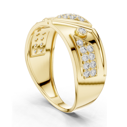 Diamond Ring for Women | VVS-VS EF Clarity | 18KT, 14KT, 10KT Gold & 925 Silver | Rose, Yellow, White Gold & Moissanite Options | 0.401 CT Lab Diamond