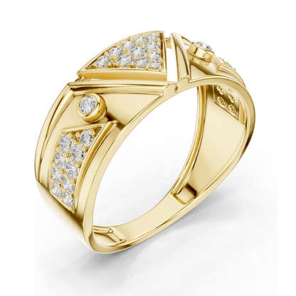 Diamond Ring for Women | VVS-VS EF Clarity | 18KT, 14KT, 10KT Gold & 925 Silver | Rose, Yellow, White Gold & Moissanite Options | 0.401 CT Lab Diamond