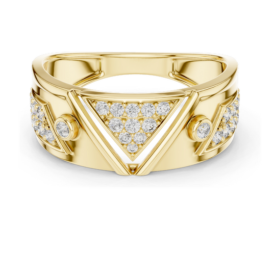 Diamond Ring for Women | VVS-VS EF Clarity | 18KT, 14KT, 10KT Gold & 925 Silver | Rose, Yellow, White Gold & Moissanite Options | 0.401 CT Lab Diamond