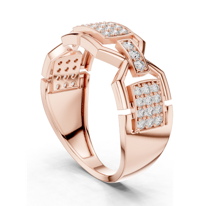 Lab-Grown Diamond Three-Stone Ring for Women | 0.456 CT VVS-VS EF Clarity | 18KT, 14KT, 10KT Gold & 925 Silver | Rose, Yellow, White Gold Options