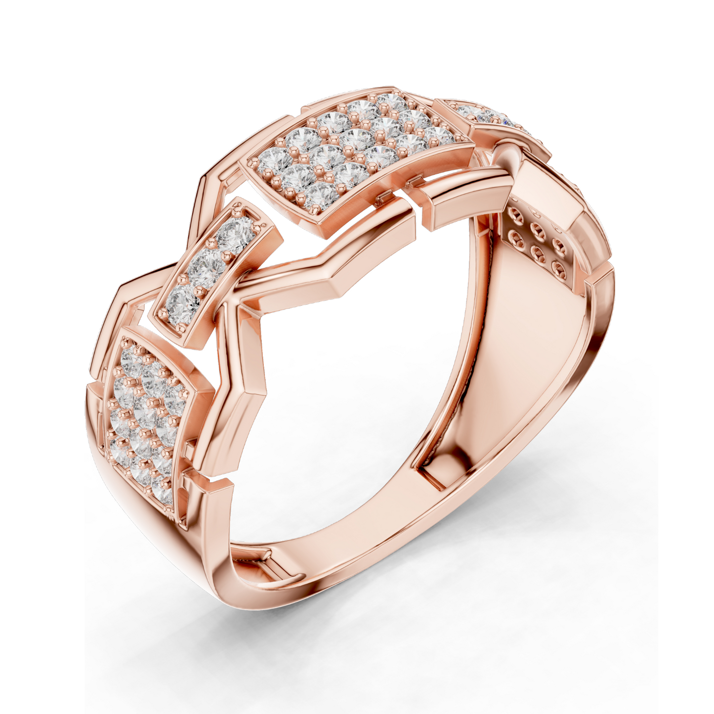 Lab-Grown Diamond Three-Stone Ring for Women | 0.456 CT VVS-VS EF Clarity | 18KT, 14KT, 10KT Gold & 925 Silver | Rose, Yellow, White Gold Options