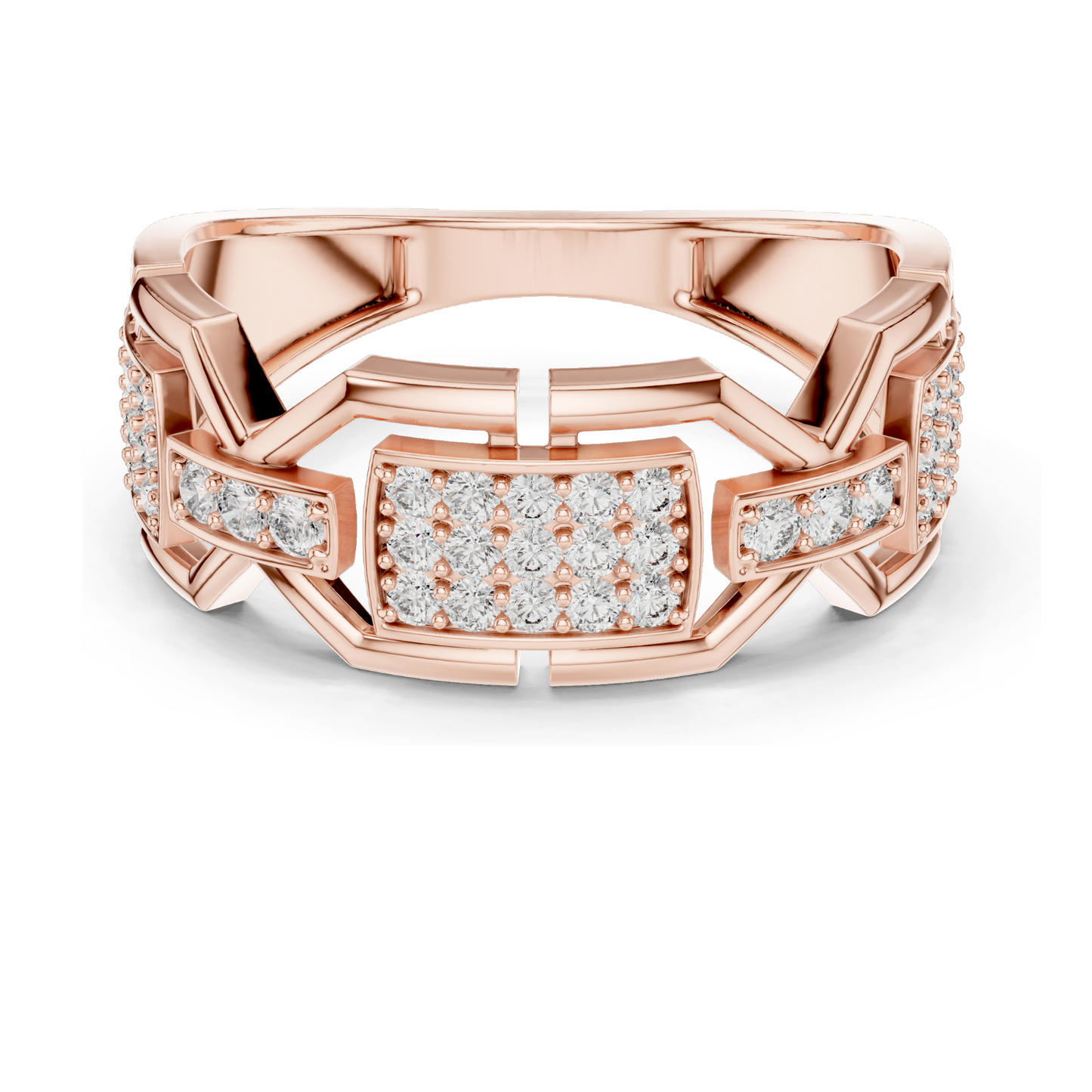 Lab-Grown Diamond Three-Stone Ring for Women | 0.456 CT VVS-VS EF Clarity | 18KT, 14KT, 10KT Gold & 925 Silver | Rose, Yellow, White Gold Options