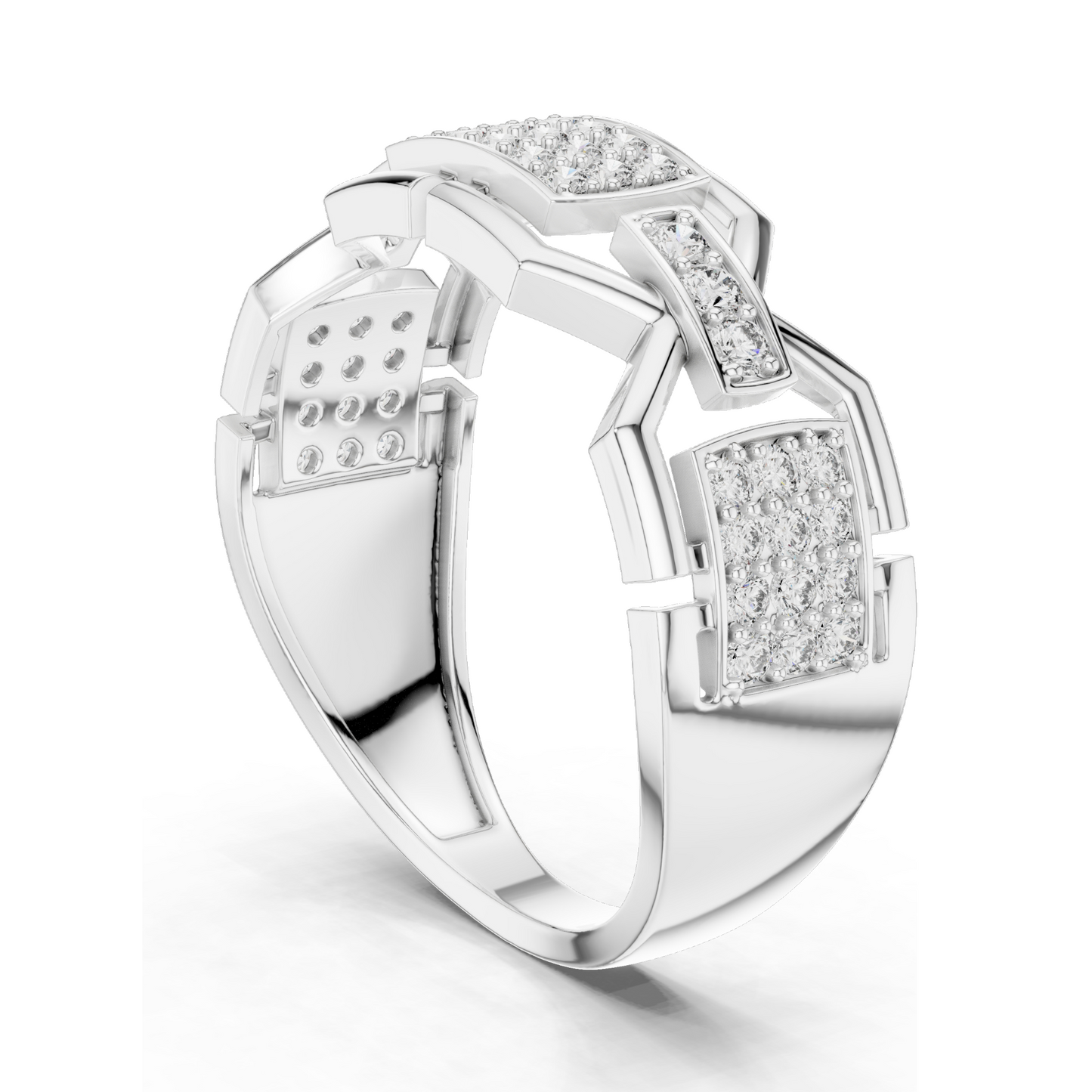 Lab-Grown Diamond Three-Stone Ring for Women | 0.456 CT VVS-VS EF Clarity | 18KT, 14KT, 10KT Gold & 925 Silver | Rose, Yellow, White Gold Options