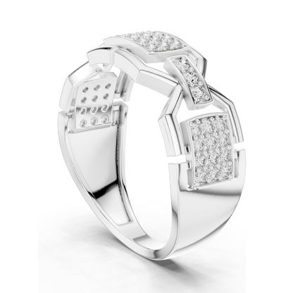 Lab-Grown Diamond Three-Stone Ring for Women | 0.456 CT VVS-VS EF Clarity | 18KT, 14KT, 10KT Gold & 925 Silver | Rose, Yellow, White Gold Options