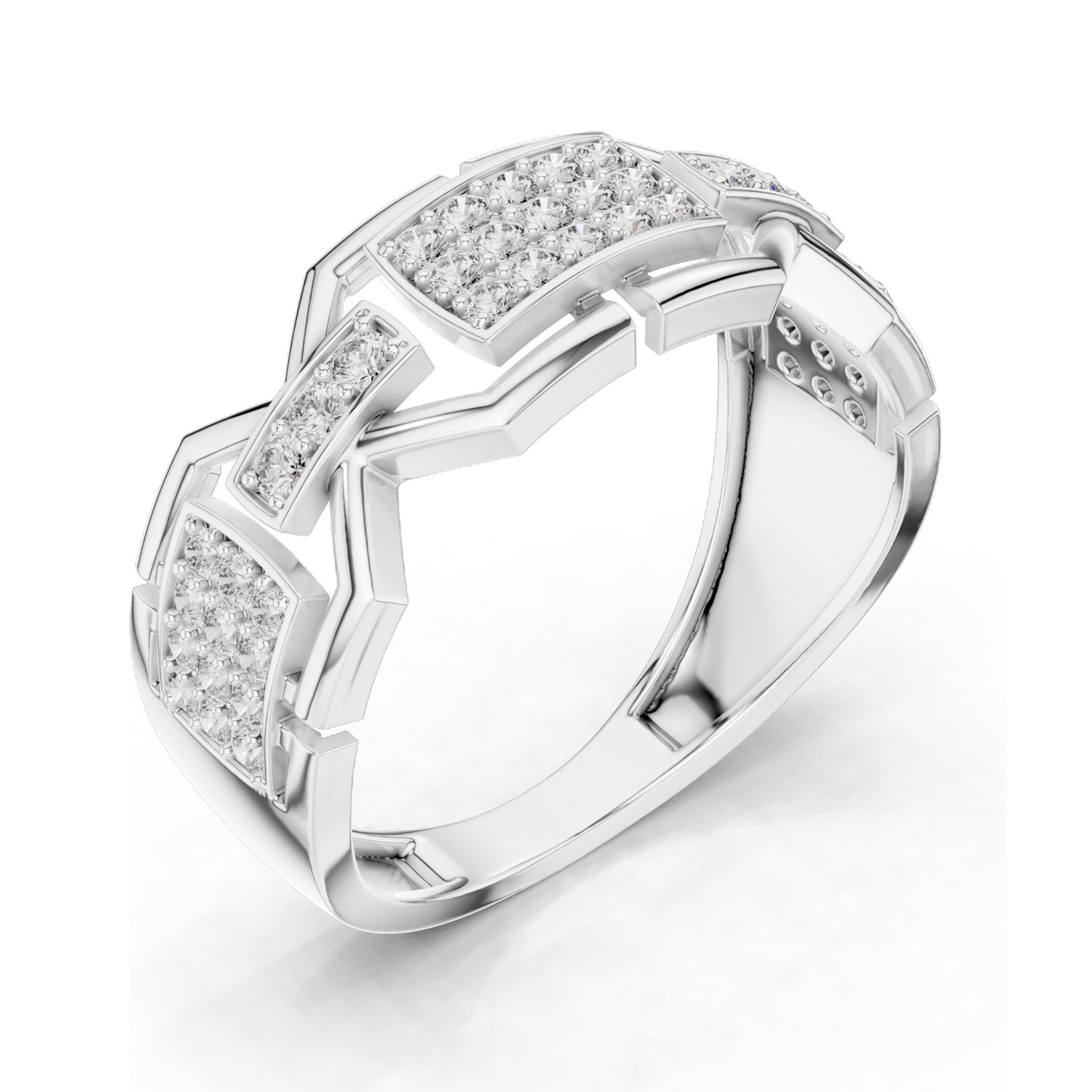 Lab-Grown Diamond Three-Stone Ring for Women | 0.456 CT VVS-VS EF Clarity | 18KT, 14KT, 10KT Gold & 925 Silver | Rose, Yellow, White Gold Options