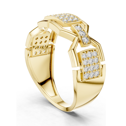 Lab-Grown Diamond Three-Stone Ring for Women | 0.456 CT VVS-VS EF Clarity | 18KT, 14KT, 10KT Gold & 925 Silver | Rose, Yellow, White Gold Options