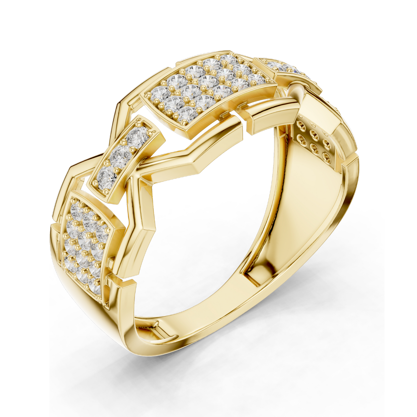 Lab-Grown Diamond Three-Stone Ring for Women | 0.456 CT VVS-VS EF Clarity | 18KT, 14KT, 10KT Gold & 925 Silver | Rose, Yellow, White Gold Options