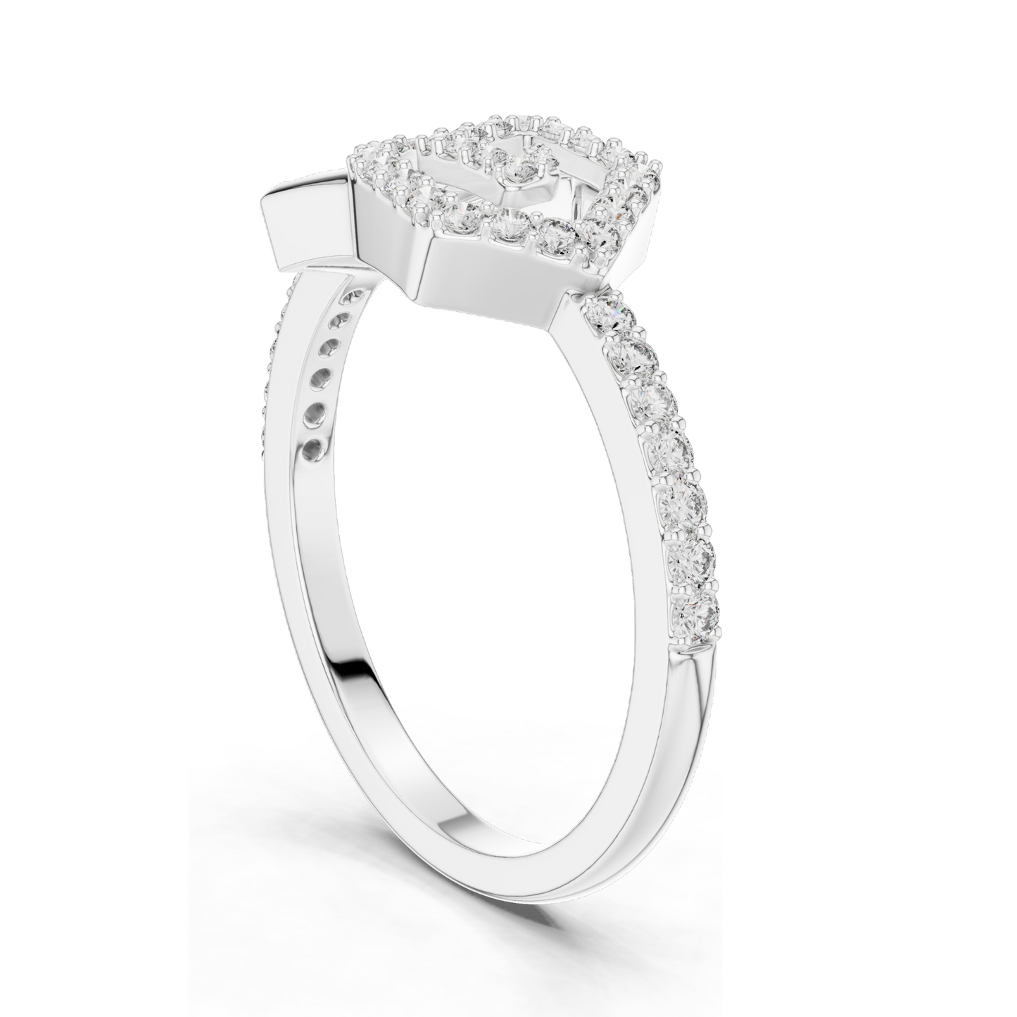 Lab-Grown Diamond Spiral Ring for Women | 0.26 CT VVS-VS EF Diamonds | 18KT, 14KT, 10KT Gold & 925 Silver | Rose, Yellow, White Gold & Moissanite Options