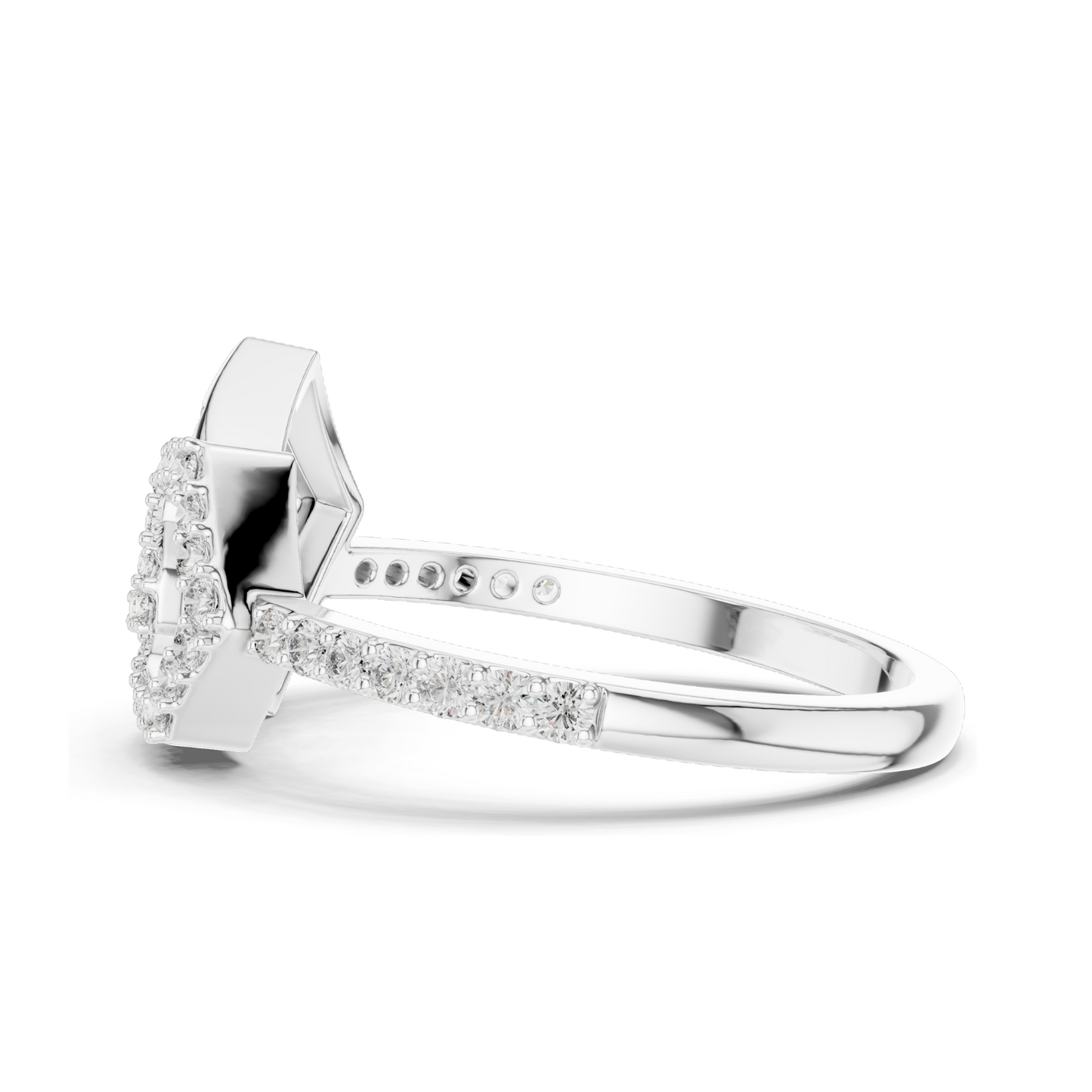 Lab-Grown Diamond Spiral Ring for Women | 0.26 CT VVS-VS EF Diamonds | 18KT, 14KT, 10KT Gold & 925 Silver | Rose, Yellow, White Gold & Moissanite Options