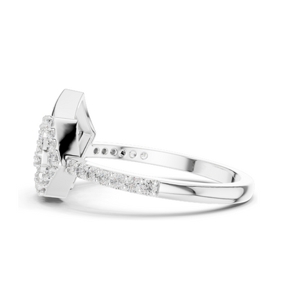 Lab-Grown Diamond Spiral Ring for Women | 0.26 CT VVS-VS EF Diamonds | 18KT, 14KT, 10KT Gold & 925 Silver | Rose, Yellow, White Gold & Moissanite Options