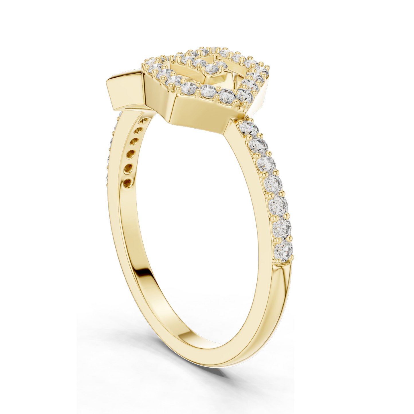Lab-Grown Diamond Spiral Ring for Women | 0.26 CT VVS-VS EF Diamonds | 18KT, 14KT, 10KT Gold & 925 Silver | Rose, Yellow, White Gold & Moissanite Options
