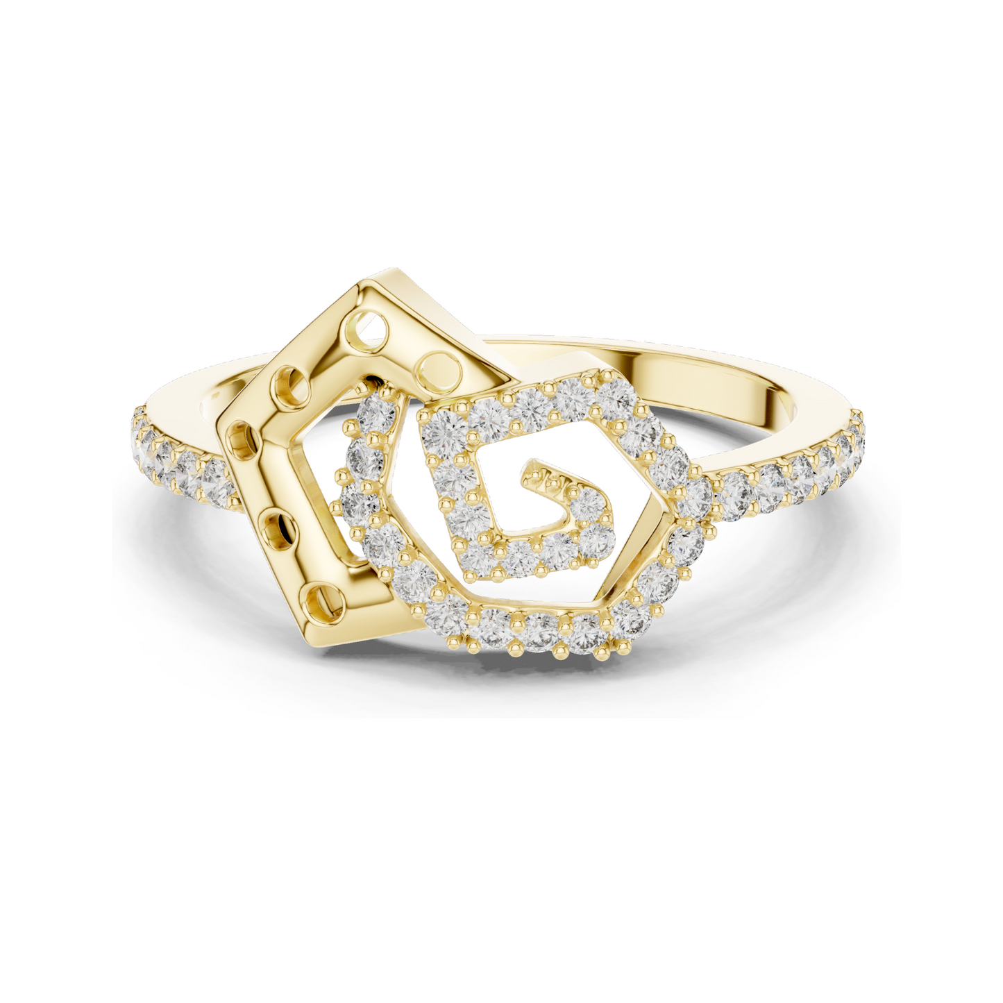 Lab-Grown Diamond Spiral Ring for Women | 0.26 CT VVS-VS EF Diamonds | 18KT, 14KT, 10KT Gold & 925 Silver | Rose, Yellow, White Gold & Moissanite Options