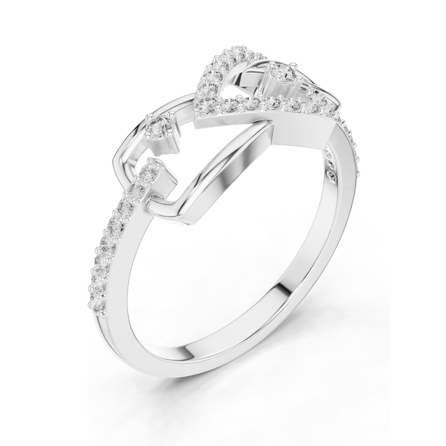 0.236 CT Lab-Grown Diamond Ladies Ring | VVS-VS EF Clarity | 18KT, 14KT, 10KT Gold & 925 Silver | Rose, Yellow, White Gold & Moissanite Options