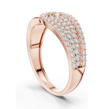 0.641 CT Lab Diamond Designer Ring for Women | VVS-VS EF Clarity | 18KT, 14KT, 10KT Gold & 925 Silver | White, Yellow, Rose Gold & Moissanite Options