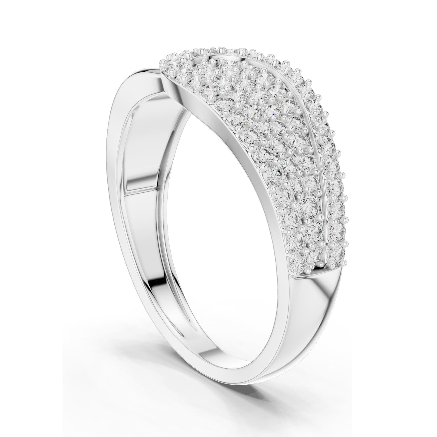 0.641 CT Lab Diamond Designer Ring for Women | VVS-VS EF Clarity | 18KT, 14KT, 10KT Gold & 925 Silver | White, Yellow, Rose Gold & Moissanite Options