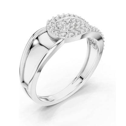 0.641 CT Lab Diamond Designer Ring for Women | VVS-VS EF Clarity | 18KT, 14KT, 10KT Gold & 925 Silver | White, Yellow, Rose Gold & Moissanite Options