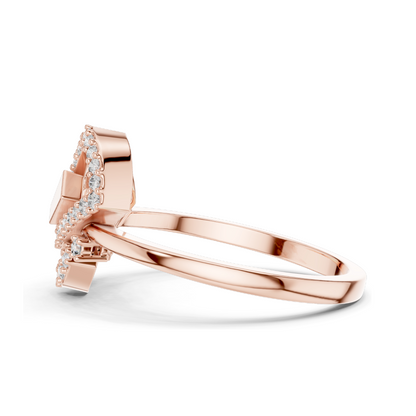 Elegant Lab-Grown Diamond Ladies Ring | VVS-VS EF Clarity | 18KT, 14KT, 10KT Gold & 925 Silver | Rose, Yellow, White Gold & Moissanite Options