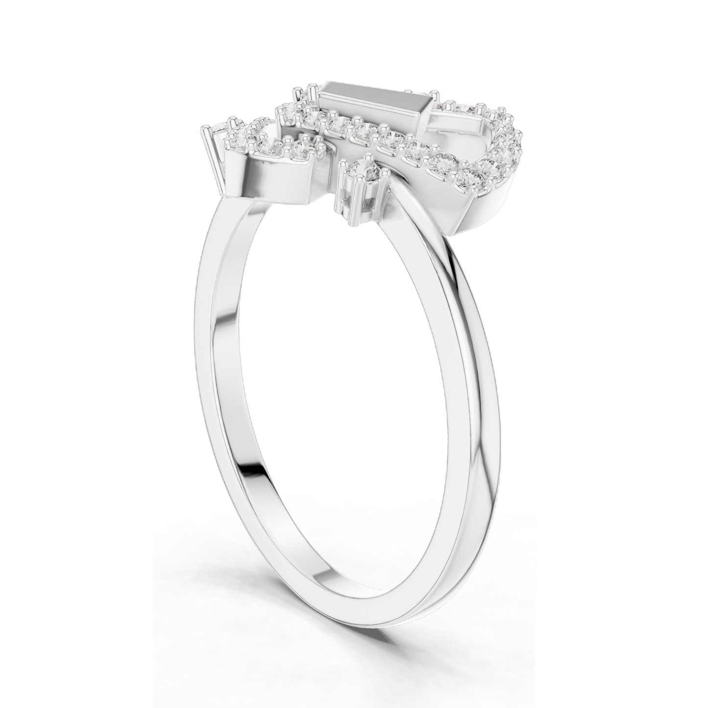 Elegant Lab-Grown Diamond Ladies Ring | VVS-VS EF Clarity | 18KT, 14KT, 10KT Gold & 925 Silver | Rose, Yellow, White Gold & Moissanite Options