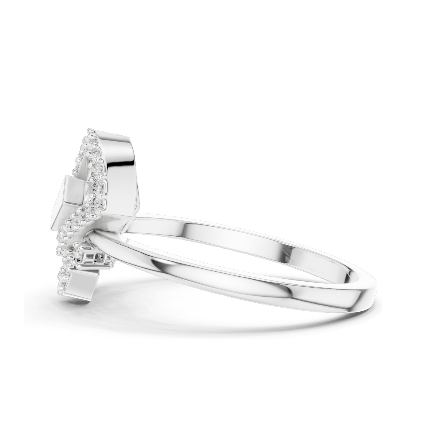 Elegant Lab-Grown Diamond Ladies Ring | VVS-VS EF Clarity | 18KT, 14KT, 10KT Gold & 925 Silver | Rose, Yellow, White Gold & Moissanite Options