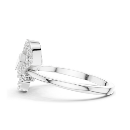 Elegant Lab-Grown Diamond Ladies Ring | VVS-VS EF Clarity | 18KT, 14KT, 10KT Gold & 925 Silver | Rose, Yellow, White Gold & Moissanite Options